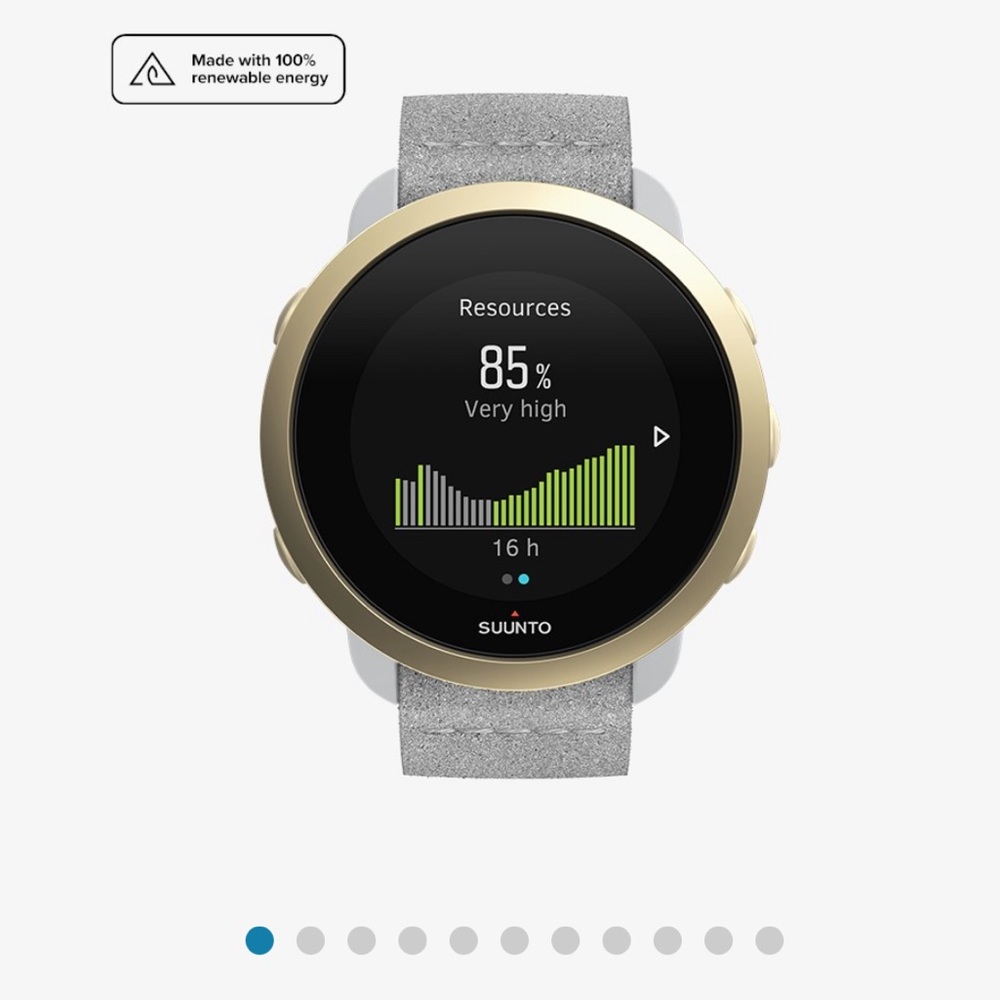 Suunto 3 Fitness Watch | Pebble White + Gold